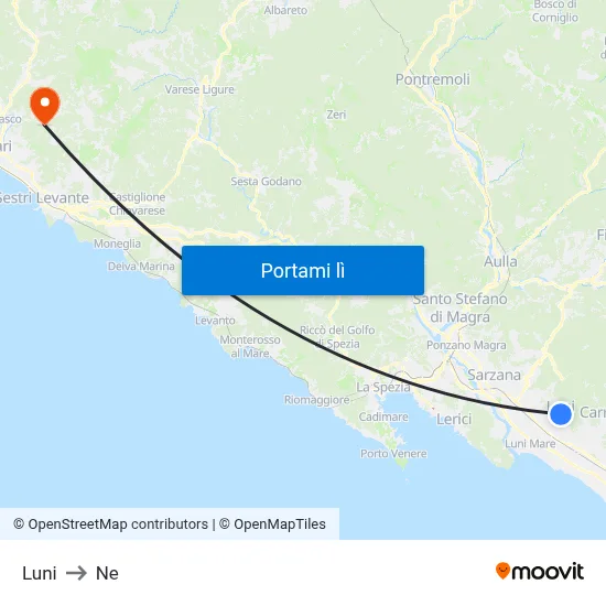 Luni to Ne map