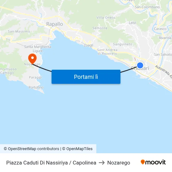 Piazza Caduti Di Nassiriya / Capolinea to Nozarego map