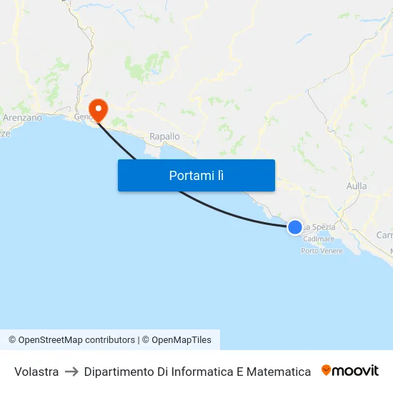 Volastra to Dipartimento Di Informatica E Matematica map