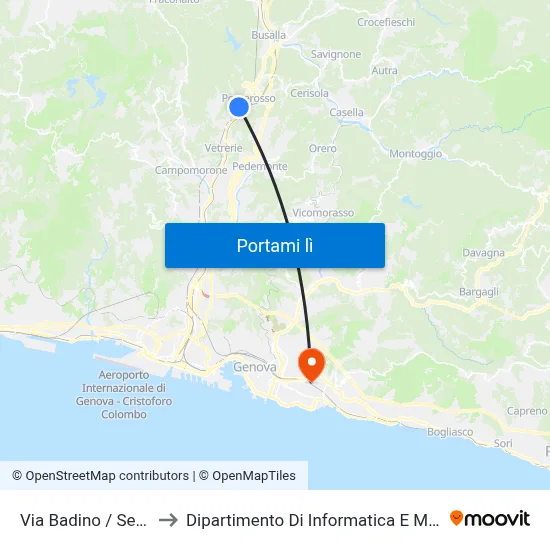 Via Badino / Segheria to Dipartimento Di Informatica E Matematica map