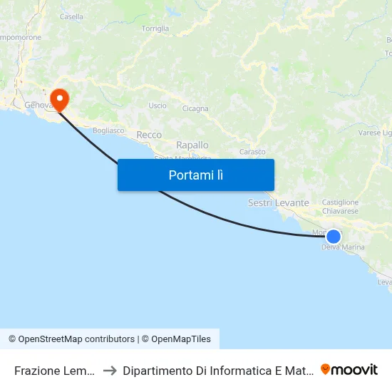 Frazione Lemeglio to Dipartimento Di Informatica E Matematica map