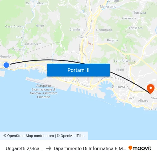 Ungaretti 2/Scarpanto to Dipartimento Di Informatica E Matematica map
