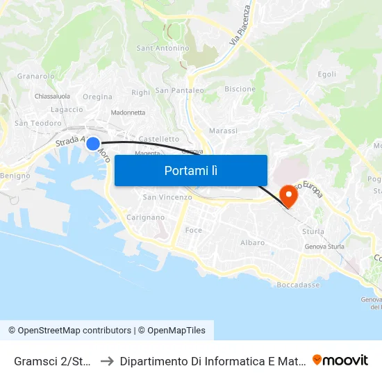 Gramsci 2/Statuto to Dipartimento Di Informatica E Matematica map