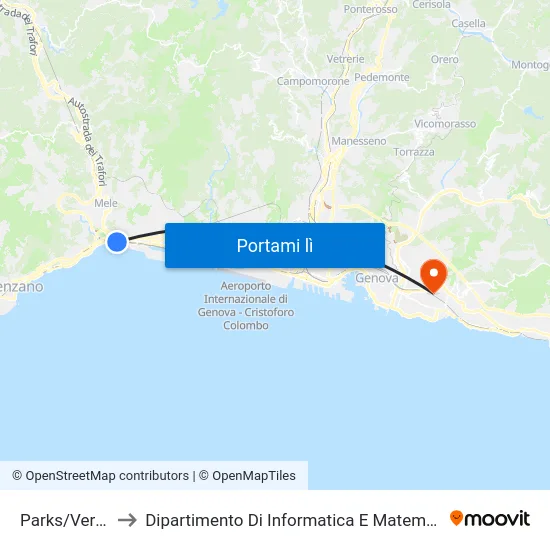 Parks/Verita' to Dipartimento Di Informatica E Matematica map
