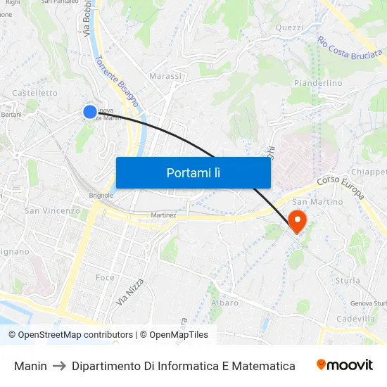 Manin to Dipartimento Di Informatica E Matematica map