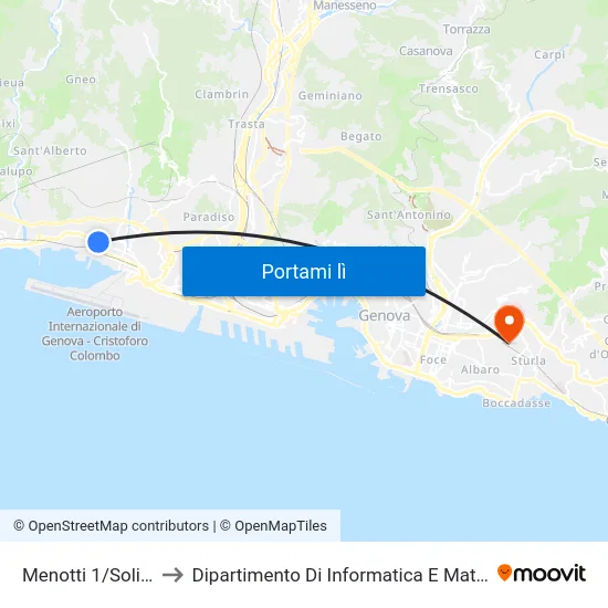 Menotti 1/Soliman to Dipartimento Di Informatica E Matematica map