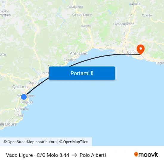 Vado Ligure - C/C Molo 8.44 to Polo Alberti map