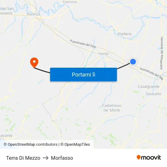 Terra Di Mezzo to Morfasso map