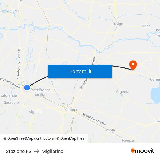 Stazione FS to Migliarino map