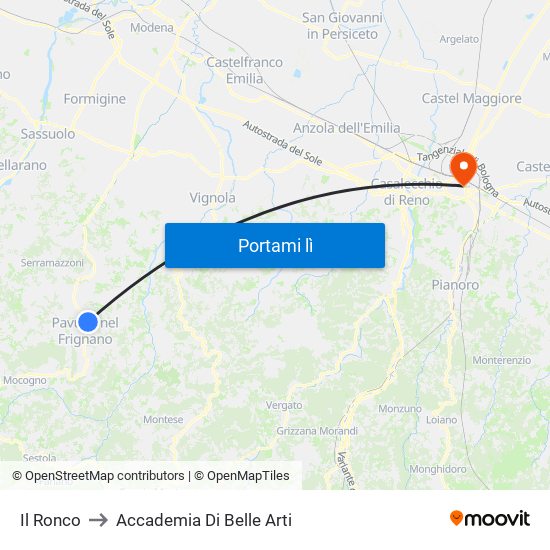 Il Ronco to Accademia Di Belle Arti map