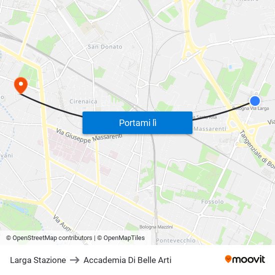 Larga Stazione to Accademia Di Belle Arti map
