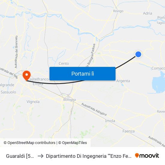 Guaraldi [526] to Dipartimento Di Ingegneria ""Enzo Ferrari"" map