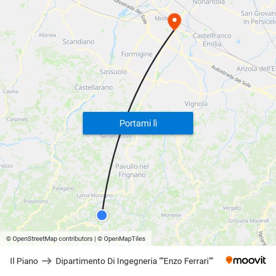 Il Piano to Dipartimento Di Ingegneria ""Enzo Ferrari"" map