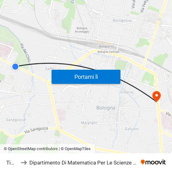 Timavo to Dipartimento Di Matematica Per Le Scienze Economiche E Sociali map