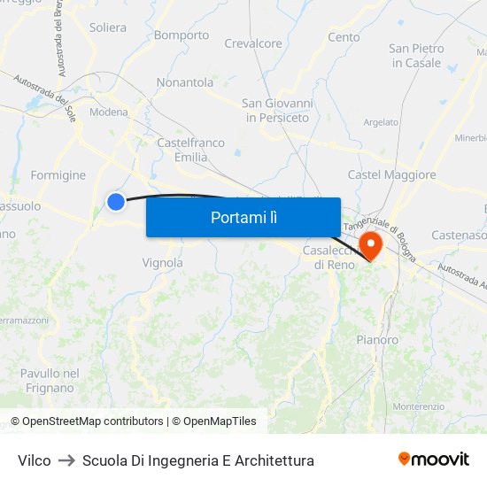 Vilco to Scuola Di Ingegneria E Architettura map
