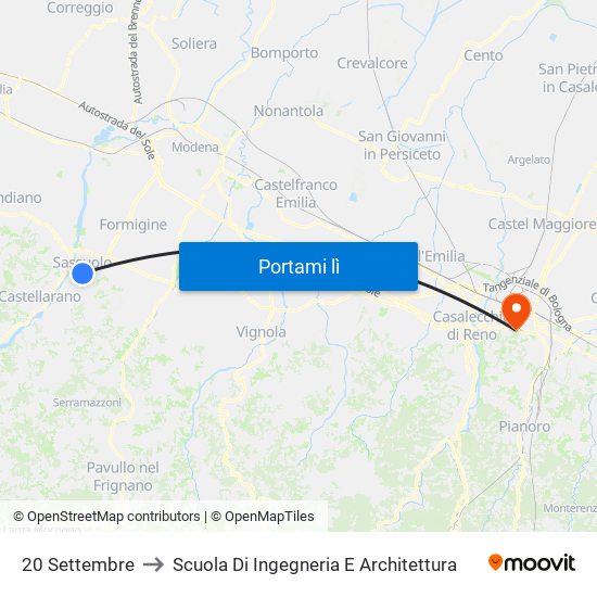 20 Settembre to Scuola Di Ingegneria E Architettura map