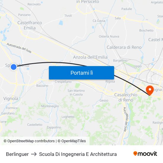 Berlinguer to Scuola Di Ingegneria E Architettura map