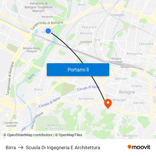 Birra to Scuola Di Ingegneria E Architettura map