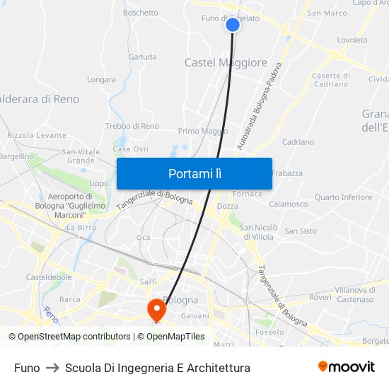 Funo to Scuola Di Ingegneria E Architettura map