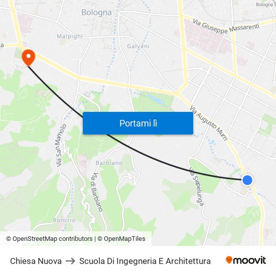 Chiesa Nuova to Scuola Di Ingegneria E Architettura map