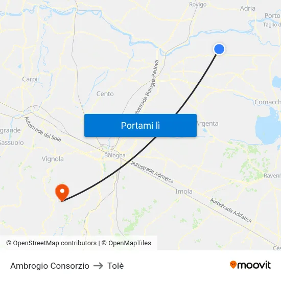 Ambrogio Consorzio to Tolè map