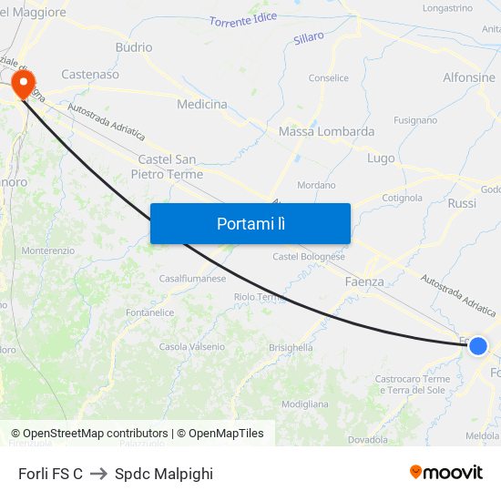 Forli FS C to Spdc Malpighi map