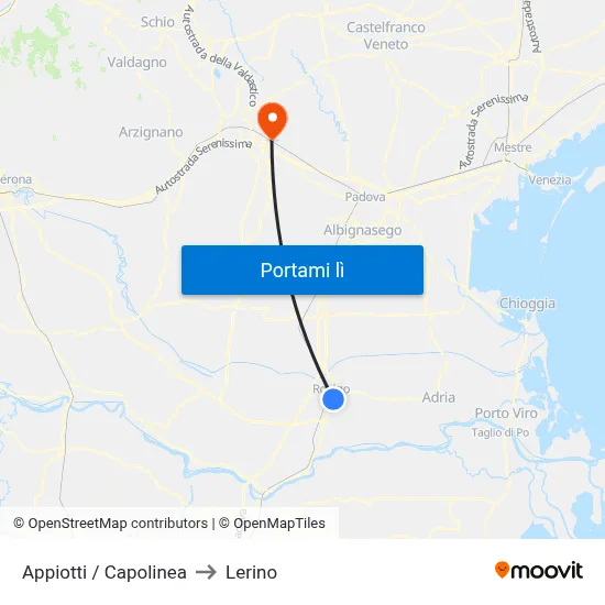 Appiotti / Capolinea to Lerino map