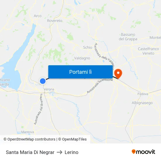Santa Maria Di Negrar to Lerino map