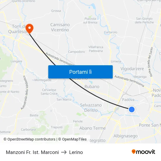 Manzoni Fr. Ist. Marconi to Lerino map