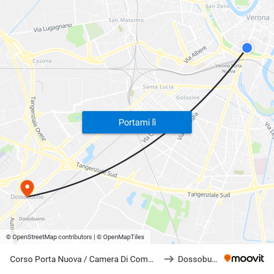 Corso Porta Nuova / Camera Di Commercio A to Dossobuono map