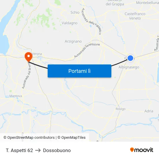 T. Aspetti 62 to Dossobuono map