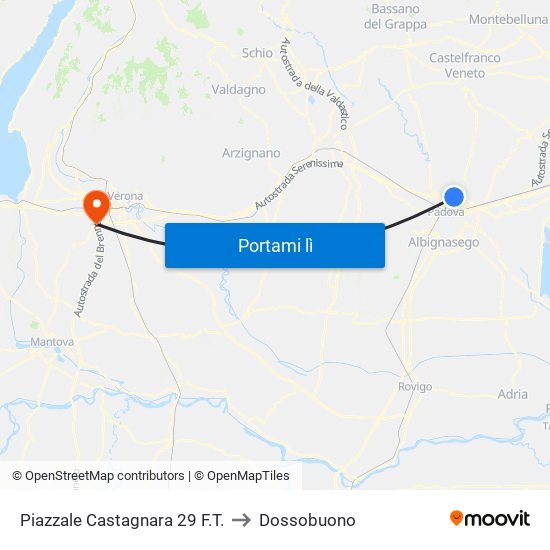 Piazzale Castagnara 29  F.T. to Dossobuono map