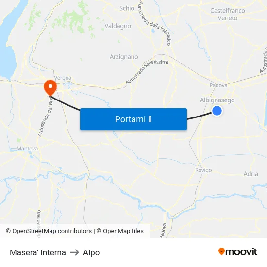 Masera' Interna to Alpo map