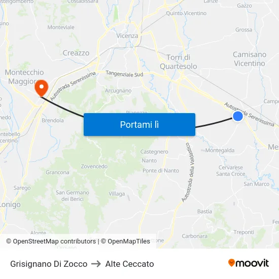 Grisignano Di Zocco to Alte Ceccato map