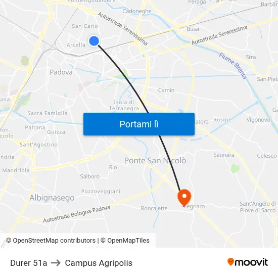 Durer 51a to Campus Agripolis map