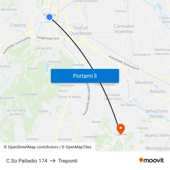 C.So Palladio 174 to Treponti map