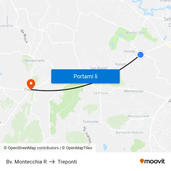 Bv. Montecchia R to Treponti map