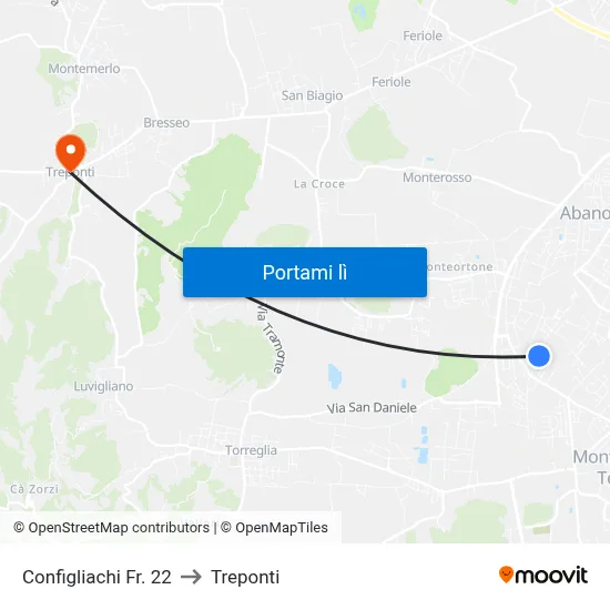 Configliachi Fr. 22 to Treponti map