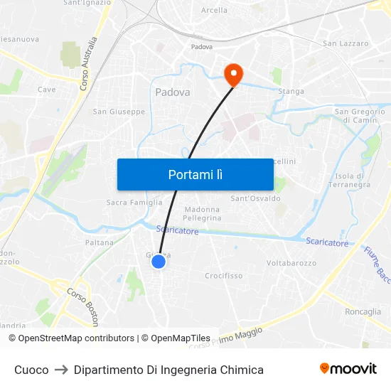 Cuoco to Dipartimento Di Ingegneria Chimica map