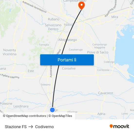 Stazione FS to Codiverno map