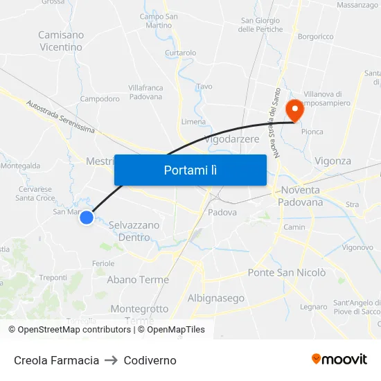 Creola Farmacia to Codiverno map