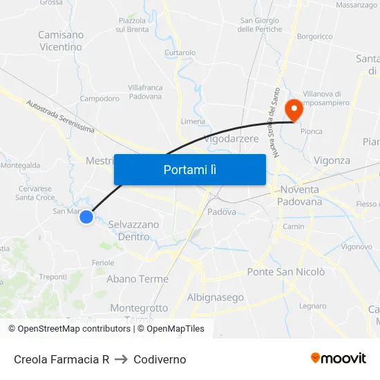 Creola Farmacia R to Codiverno map