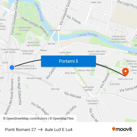 Ponti Romani 27 to Aule Lu3 E Lu4 map