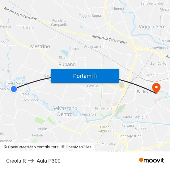Creola R to Aula P300 map