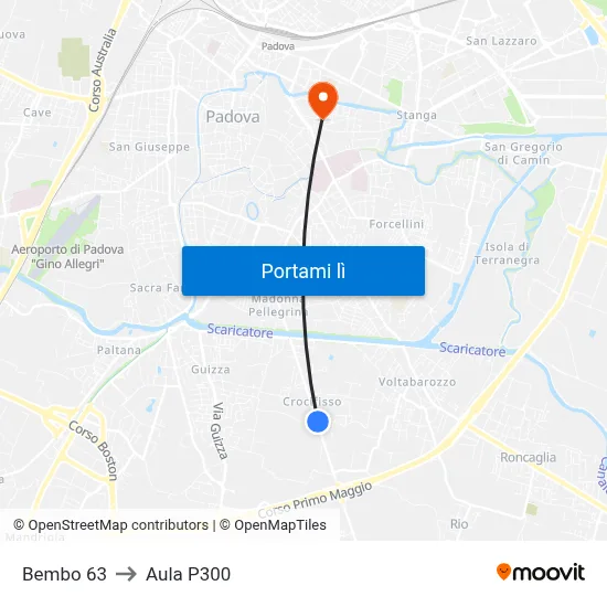 Bembo 63 to Aula P300 map