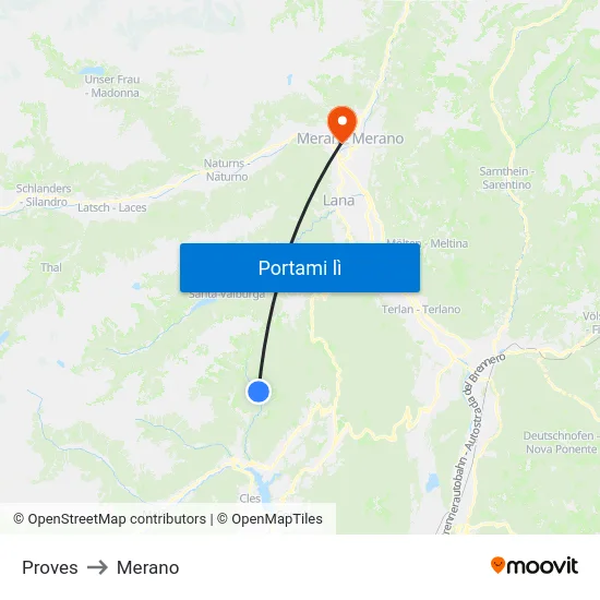 Proves to Merano map