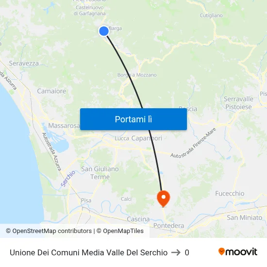 Unione Dei Comuni Media Valle Del Serchio to 0 map