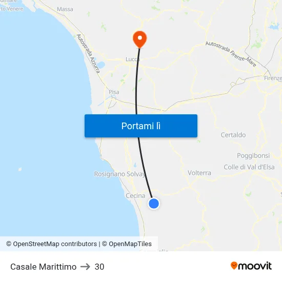 Casale Marittimo to 30 map