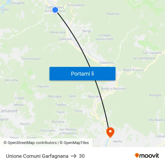 Unione Comuni Garfagnana to 30 map