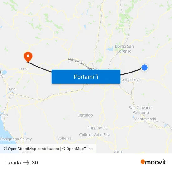 Londa to 30 map